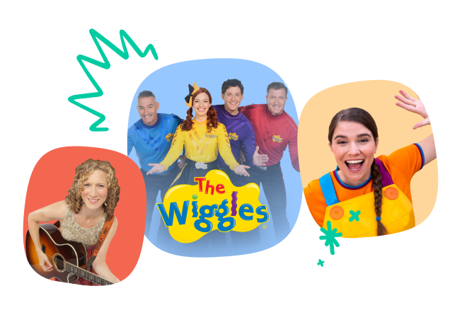 The Wiggles, Laurie Berkner, and Super Simple are all on Hellosaurus!